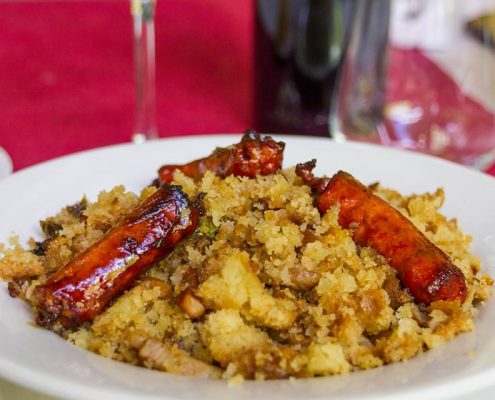 Migas caseras de restaurante Abrasador Las Lomas