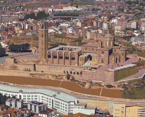Vista aérea Seu Vella Lleida