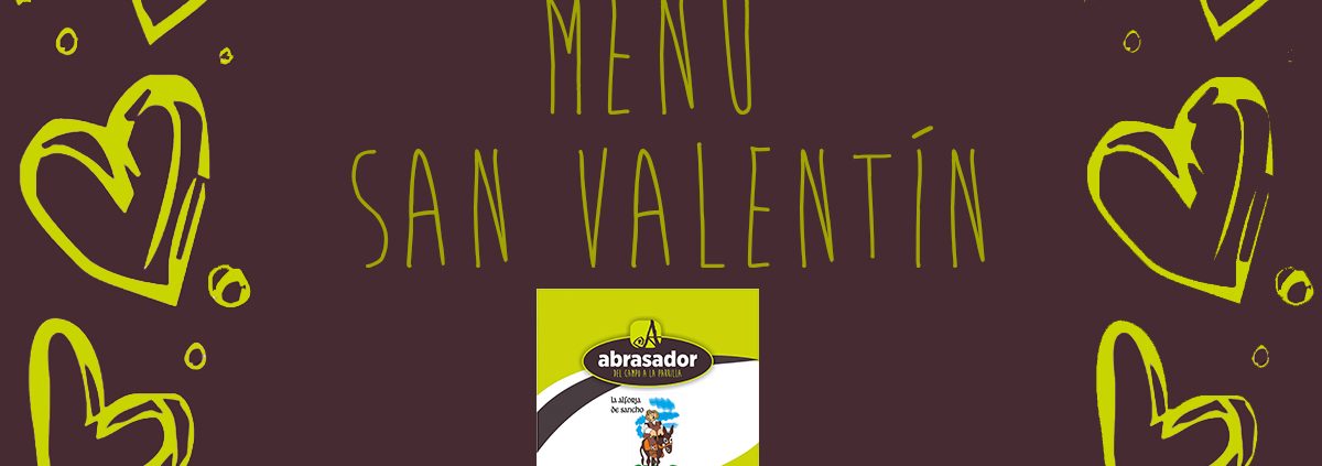 Menú enamorados 2020 en La Alforja de Sancho