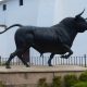 Monumento al toro de lidia de la plaza de toro de Ronda, Málaga