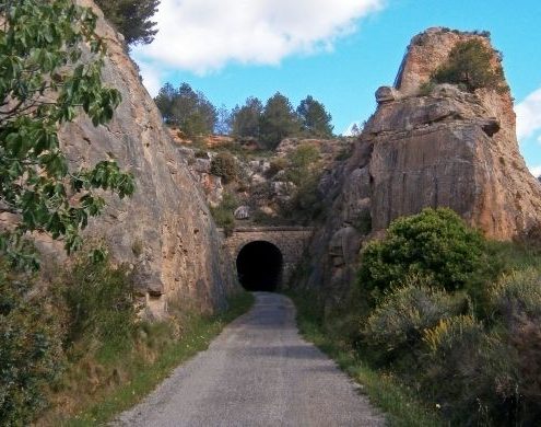 Parte de la vía verde de Ojos Negros