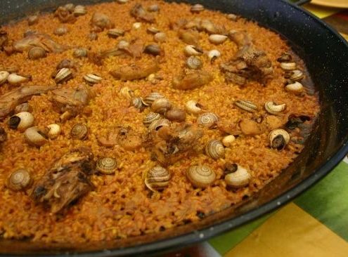 foto Arroz con conejo y caracoles