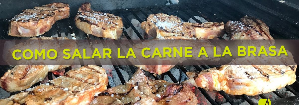 Cómo salar la carne a la brasa Abrasador