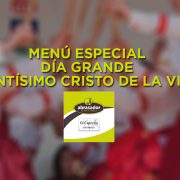 Menù Santísimo Cristo de la VIga 2019 Villacañas