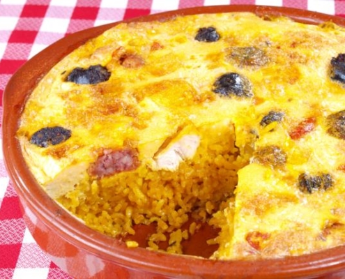 Arroz con costra