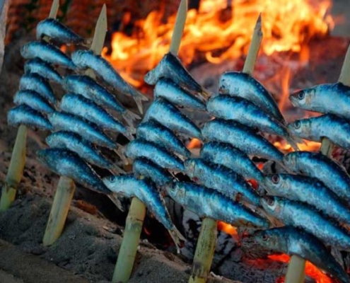 Espeto de sardinas