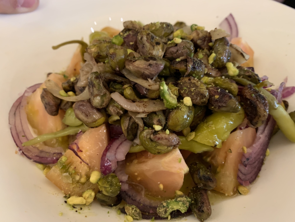 Ensalada de pistachos