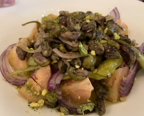 Ensalada de pistachos