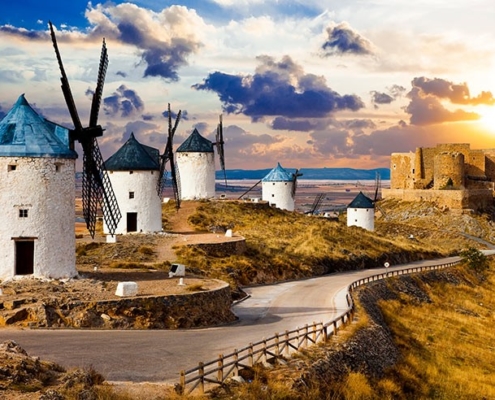 Molinos de viento de Consuegra, símbolo de la localidad toledana