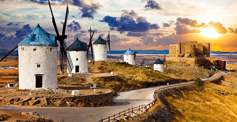 Molinos de viento de Consuegra, símbolo de la localidad toledana