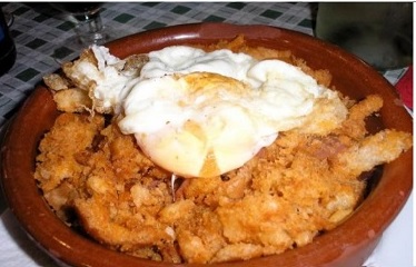 Migas con huevo