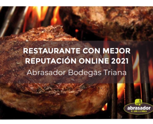 Reconocimiento reputación online 2021 Abrasador Bodegas Triana