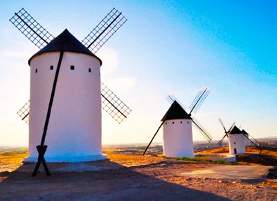 Molino de viento de Alcazar de San Juan, uno de los pueblos con encanto de Ciudad Real