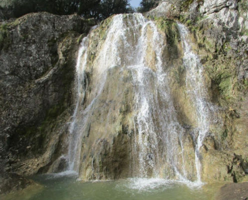 Chorreras río Bailón parque natural sierras subbéticas