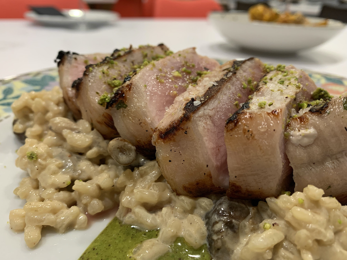 Tournedo con Risotto