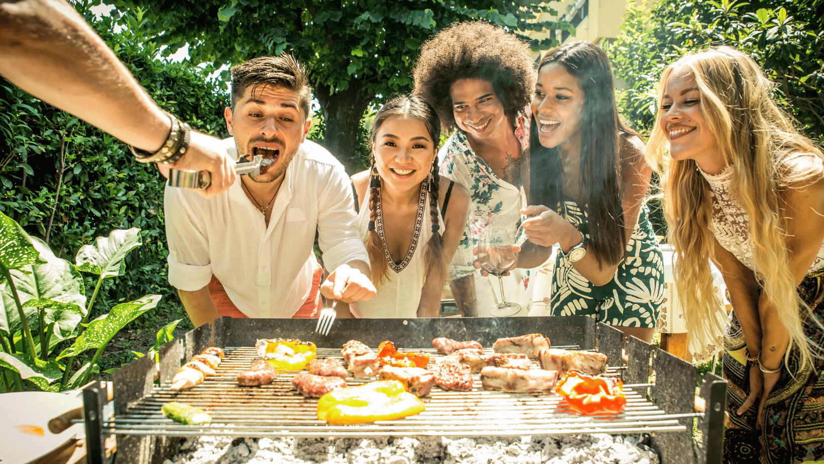 Barbacoa saludable baja en grasa