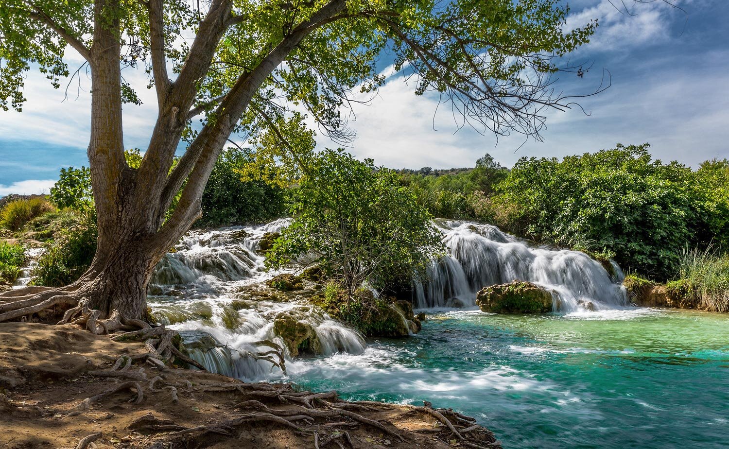 Zona de baño en las lagunas de Ruidera