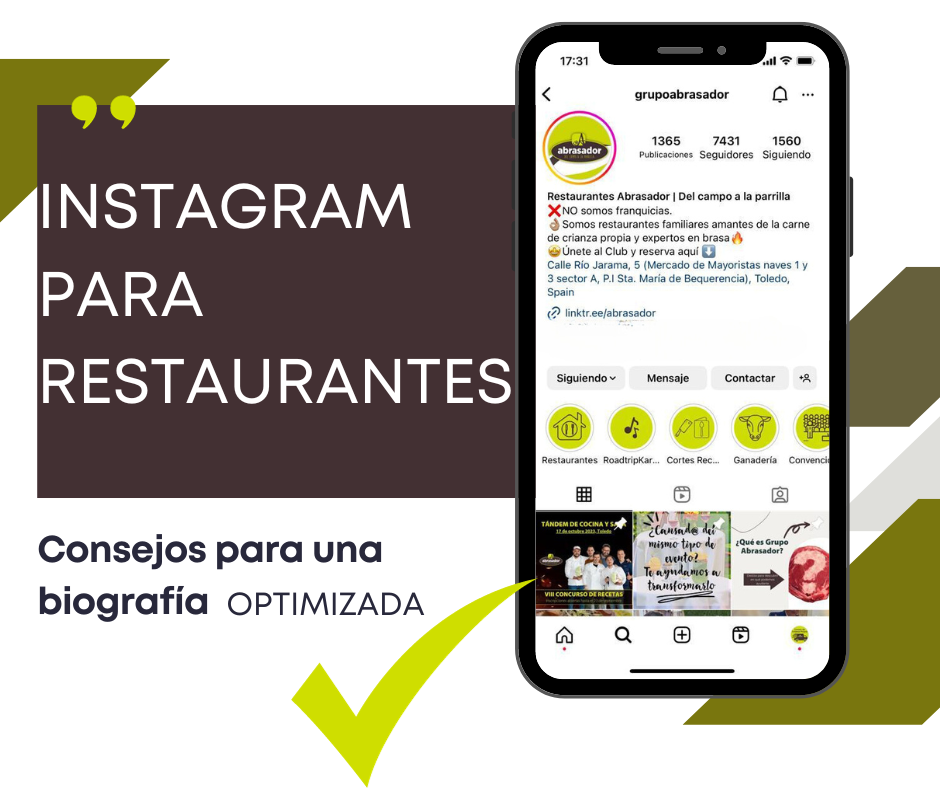 Instagram para restaurantes PORTADA