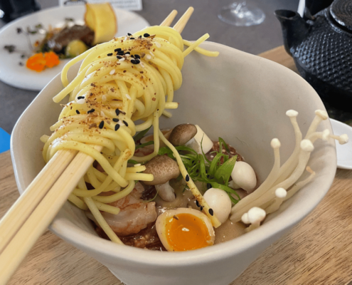 Ramen frío de presa añoja, receta